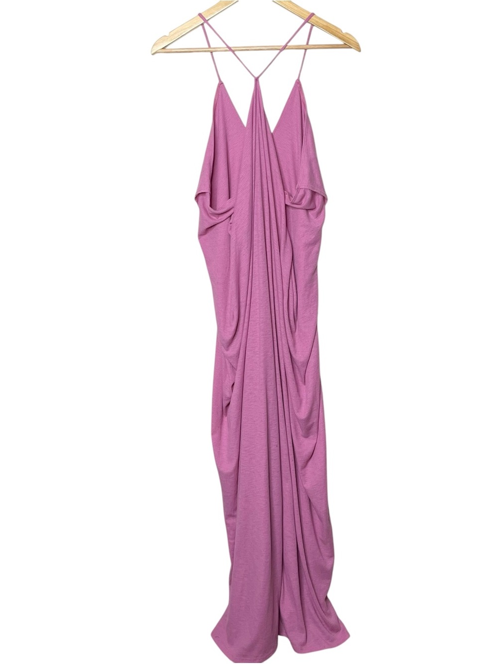 Free People FP Beach Positano Ribbed Draped Slouchy Maxi Dress Small - Picture 6 of 11